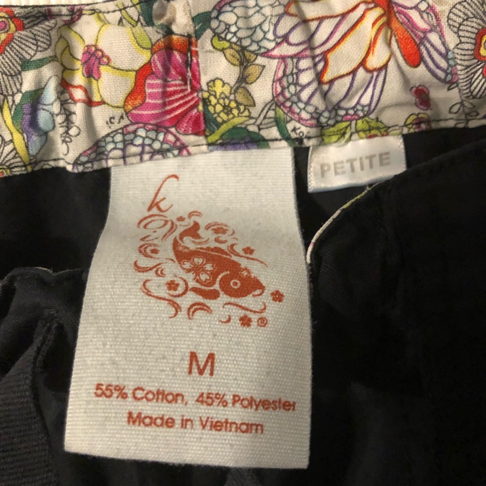 Black Koi petite Lindsay scrub pants